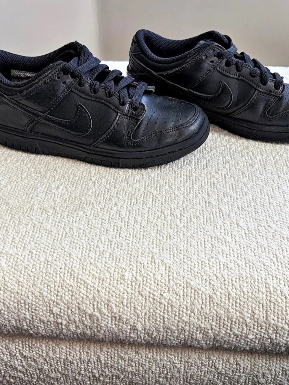Nike Dunk Low-Top Sneakers in Black - Kids 3.5